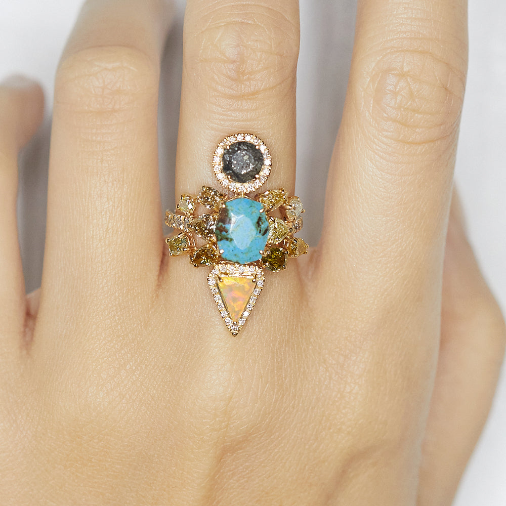 Galaxy Rare ciel diamond ring