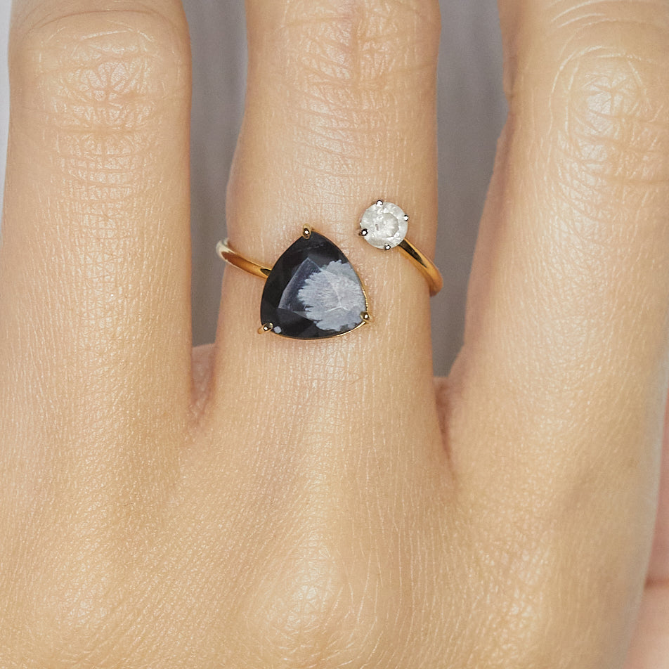 Obsidian Ring, Vintage Ring, Boho Rings, Black Obsidian Ring, Brass Ring,  Statement Ring, Obsidian Jewelry, Gemstone Ring, Rings for Her - Etsy