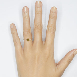 Galaxy golden brown diamond ring