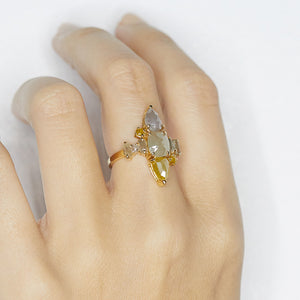natural color diamond Galaxy ring