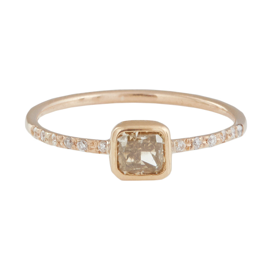 Galaxy golden brown diamond ring