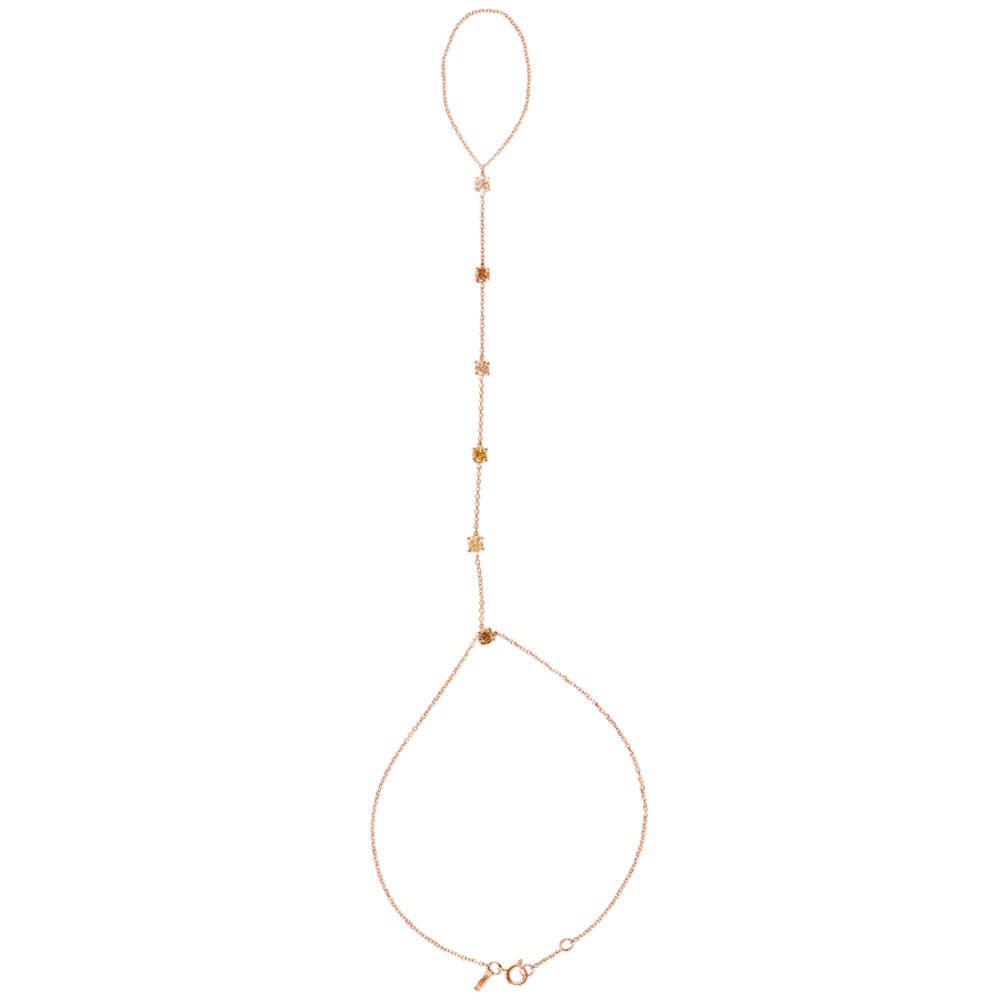 Stardust multi diamond ring bracelet