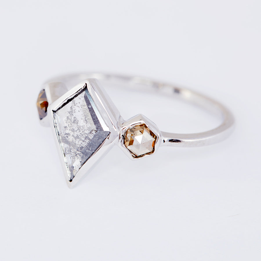 XW Bridal kite diamond ring - xiao wang jewelry