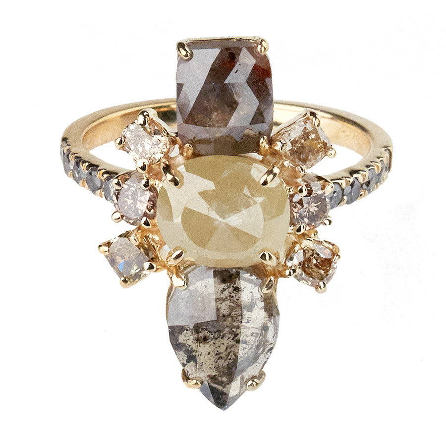 Galaxy natural color diamond ring