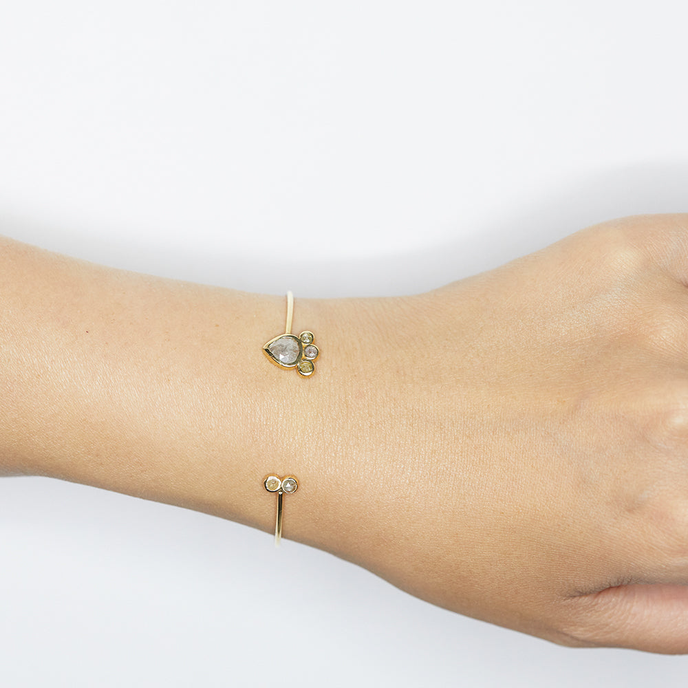 Heart of Light diamond cuff