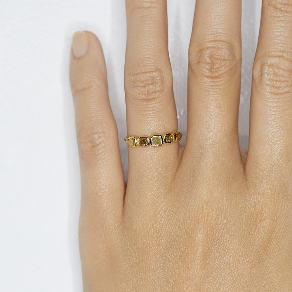 Stardust multi diamond band