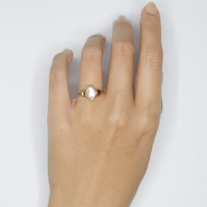 XW Bridal light pink sapphire diamond ring