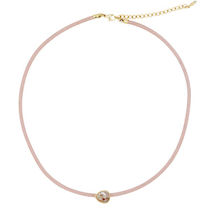Stardust pear diamond choker necklace