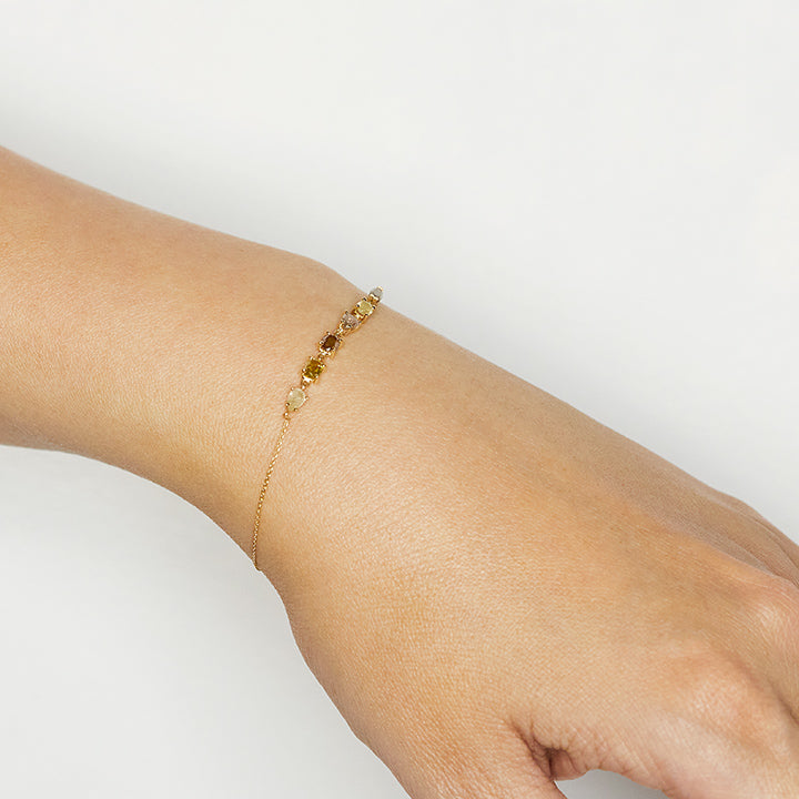 Stardust multi natural color diamond bracelet