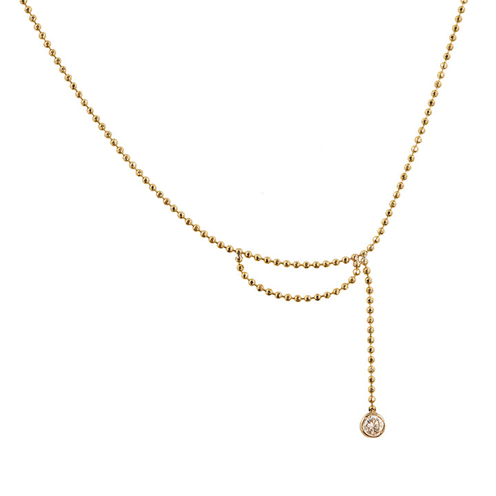 Elements champagne diamond necklace